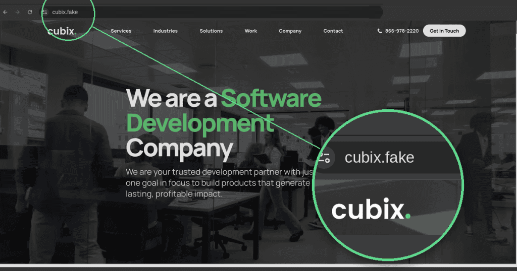 Fake site
