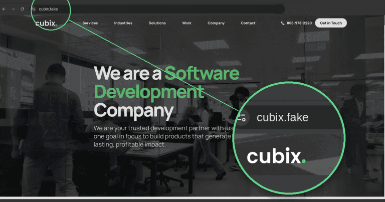 Fake site